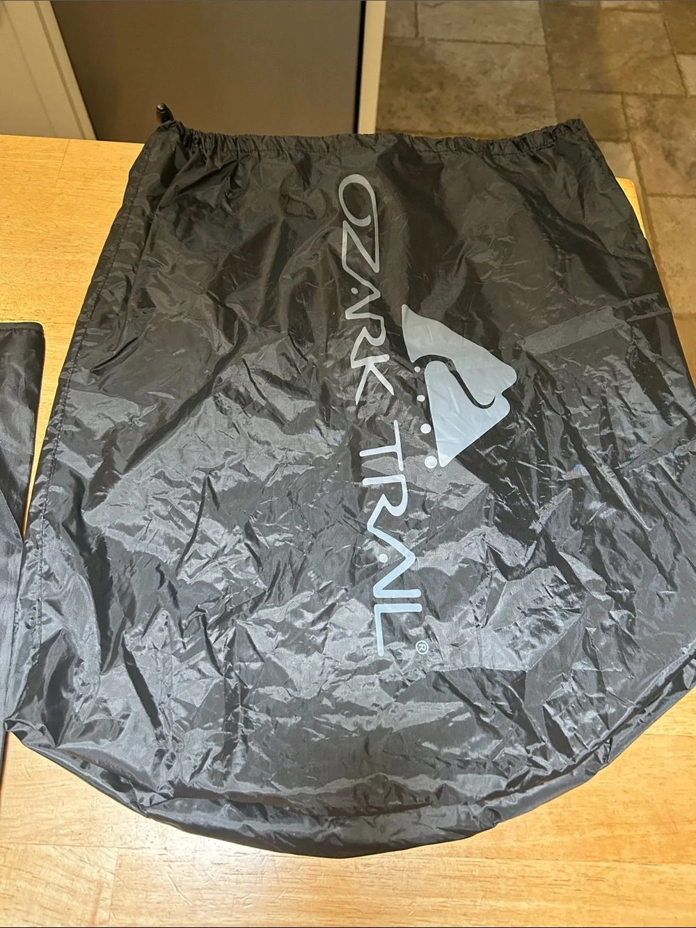 Ozark Trail Black, Blue and Red Drawstring Backpacks - 3 Pack
